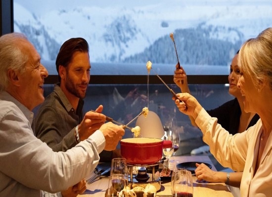 Have a meal at Valmorel Resort French Alps. Travel with World Lifetime Journeys