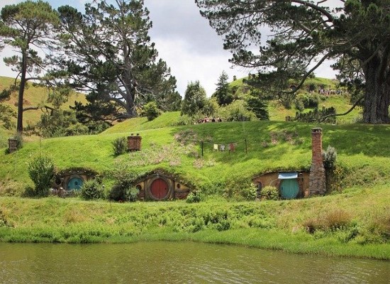 Hobbit houses New Zealand. Travel with World Lifetime Journeys