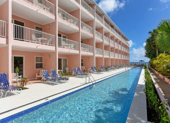 Pool at Butterfly Beach Hotel Barbados. Travel with World Lifetime Journeys