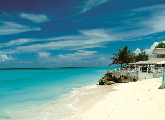 Superb beach at Butterfly Beach Hotel Barbados. Travel with World Lifetime Journeys