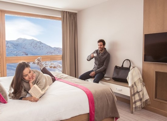 Superior room at Val Thorens Hotel French Alps. Travel with World Lifetime Journeys
