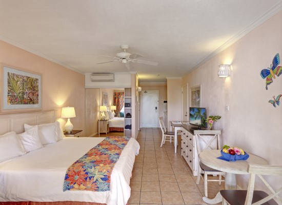 Superior studio at Butterfly Beach Hotel Barbados. Travel with World Lifetime Journeys