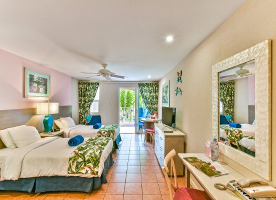 Twin room at Butterfly Beach Hotel Barbados. Travel with World Lifetime Journeys