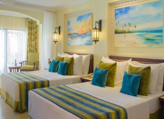Twin room at Sarova Whitesands Beach Resort Mombasa. Travel with World Lifetime Journeys