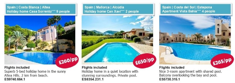 Summer villa holidays Spain. Travel with World Lifetime Journeys