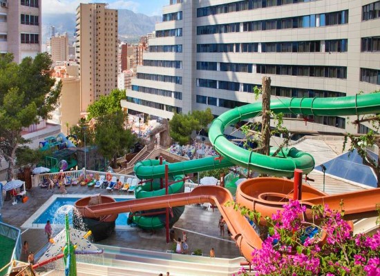 Summer family beach holiday Spain Magic aqua rock gardens Spain. Travel with World Lifetime Journeys