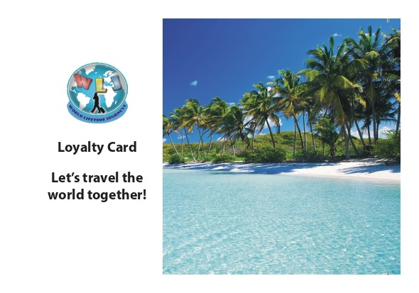 Loyalty card design Social Media by World Lifetime Journeys